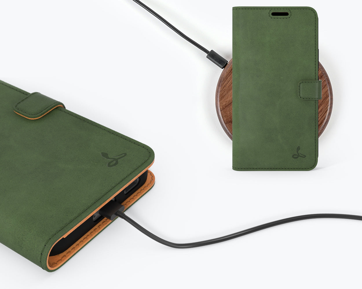 Samsung Galaxy S22 - Vintage Leather Wallet Phone Case
