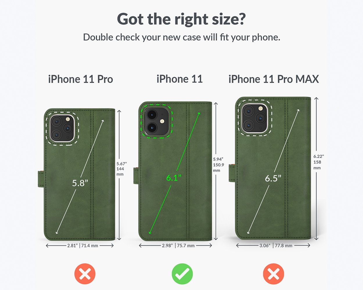 Apple iPhone 11 - Vintage Leather Wallet Phone Case