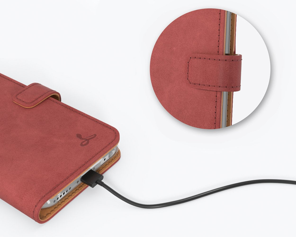 Apple iPhone 6/6S - Vintage Leather Wallet Phone Case