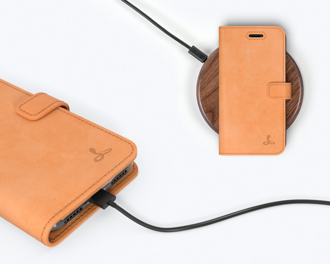 Apple iPhone 7 - Vintage Leather Wallet Phone Case