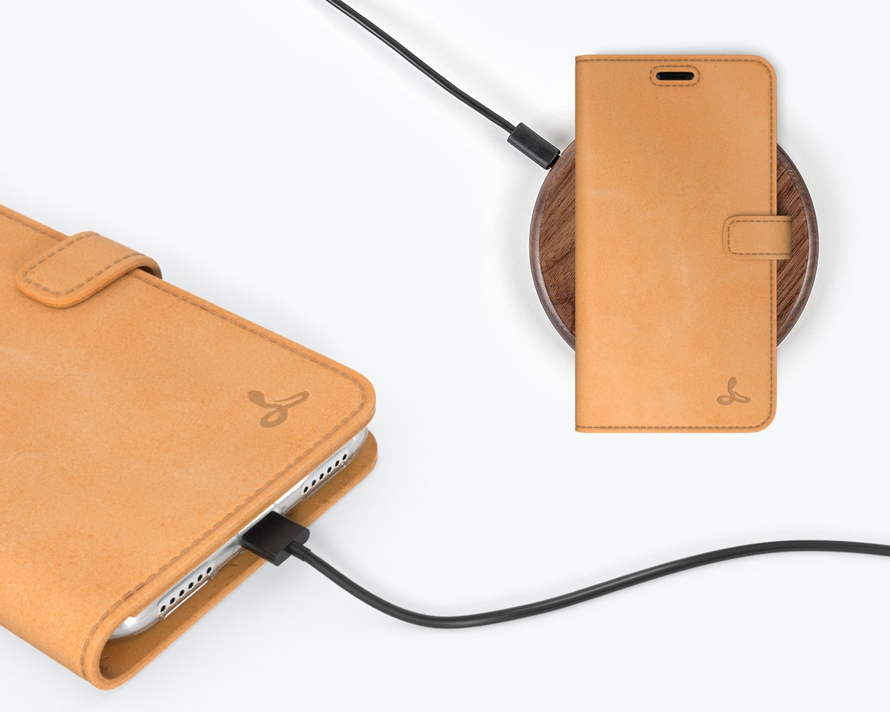 Apple iPhone XR - Vintage Leather Wallet Phone Case