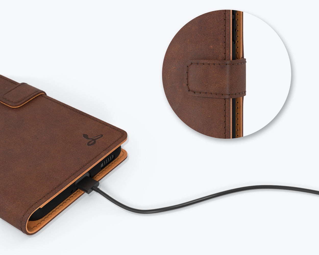 Samsung Galaxy A53 - Vintage Leather Wallet Phone Case