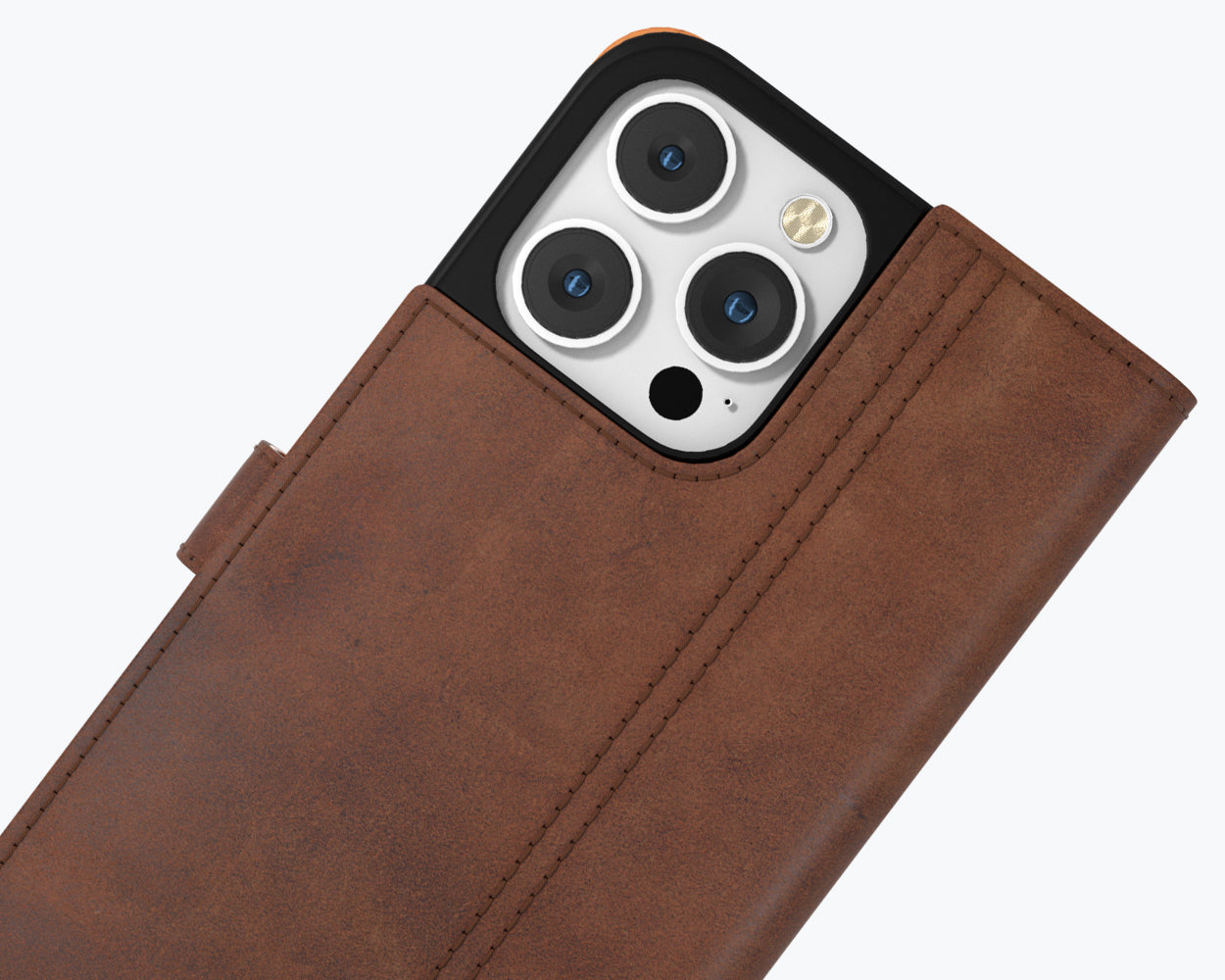 Apple iPhone 14 Pro - Vintage Leather Wallet Phone Case