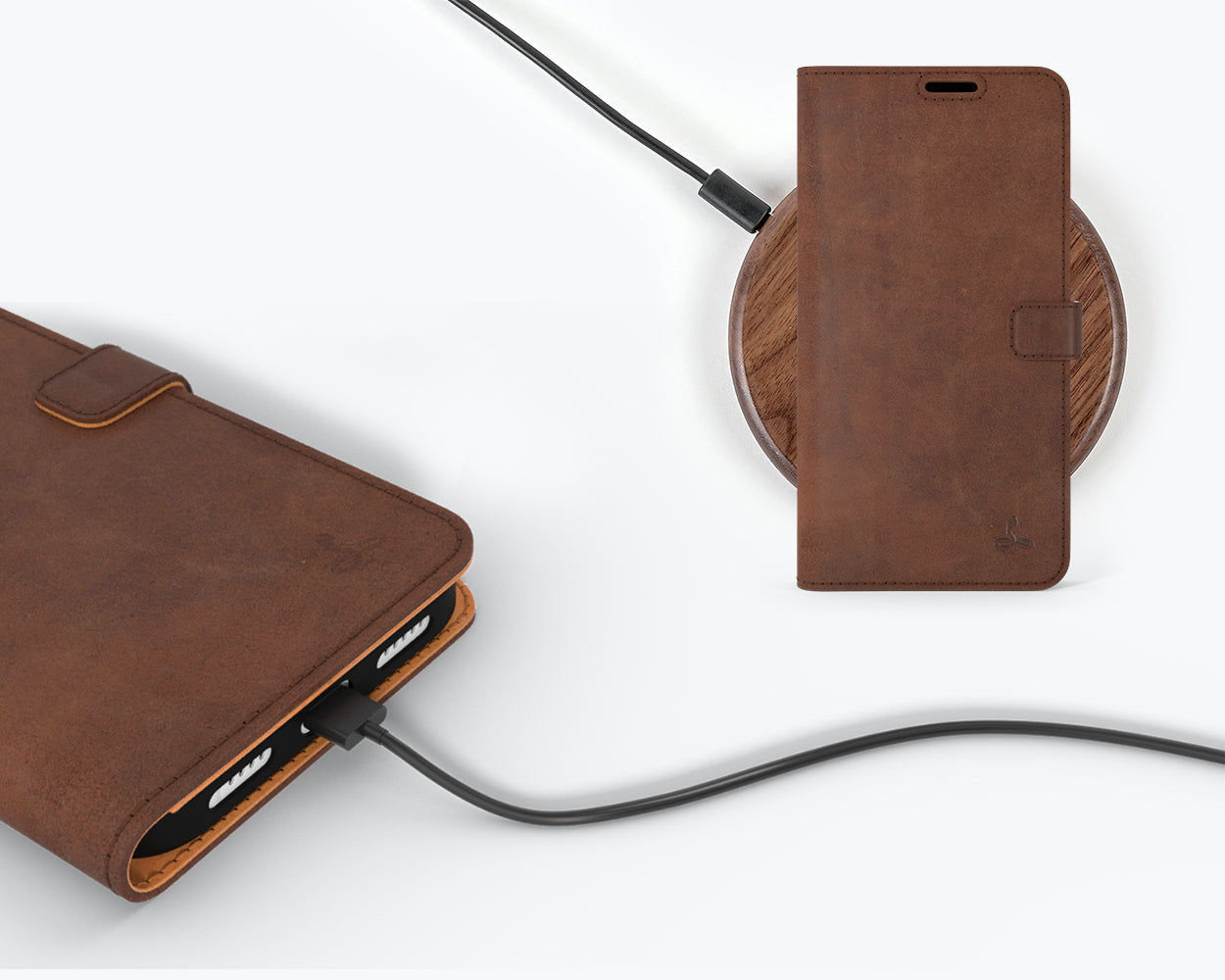Apple iPhone 14 Pro Max - Vintage Leather Wallet Phone Case
