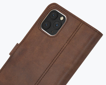 Apple iPhone 12 Pro | Leder-Wallet-Hülle