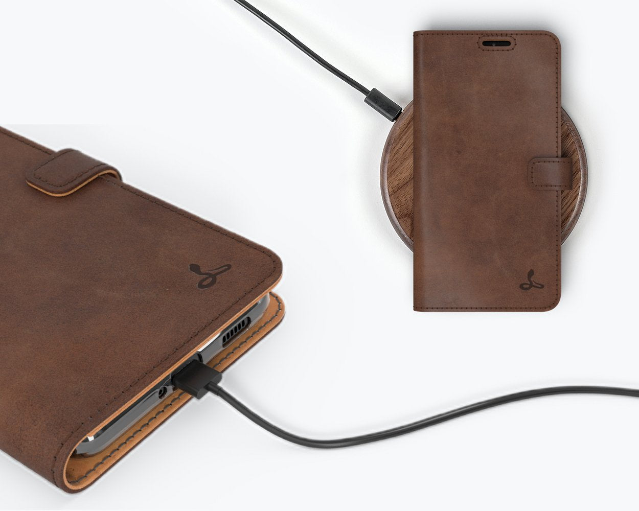 Samsung Galaxy S21 Ultra - Vintage Leather Wallet Phone Case