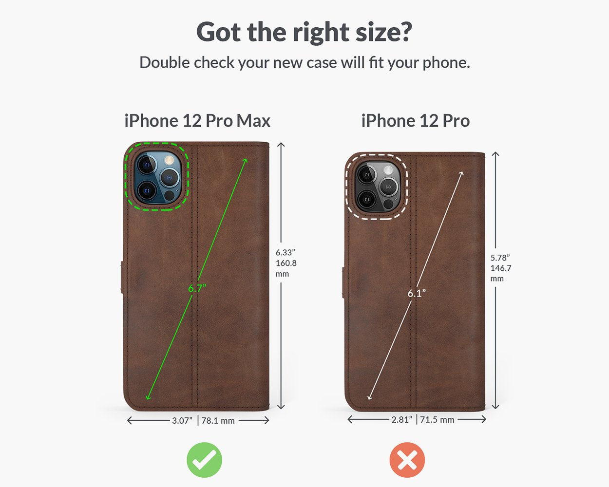 Apple iPhone 12 Pro Max - Vintage Leather Wallet Phone Case