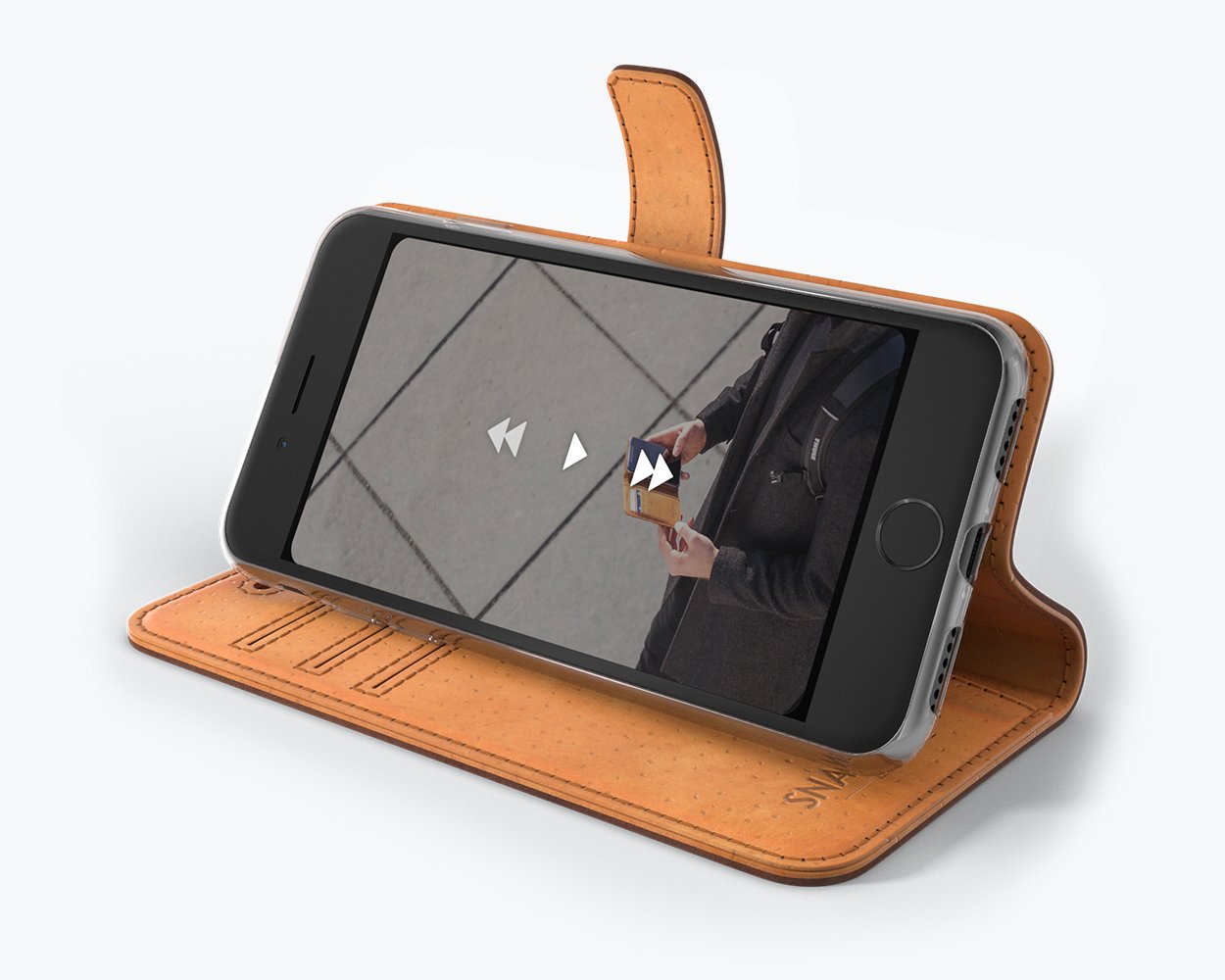 Apple iPhone 7 - Vintage Leather Wallet Phone Case