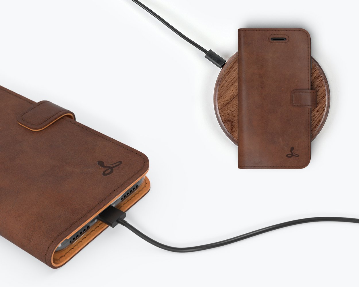 Apple iPhone 7 - Vintage Leather Wallet Phone Case