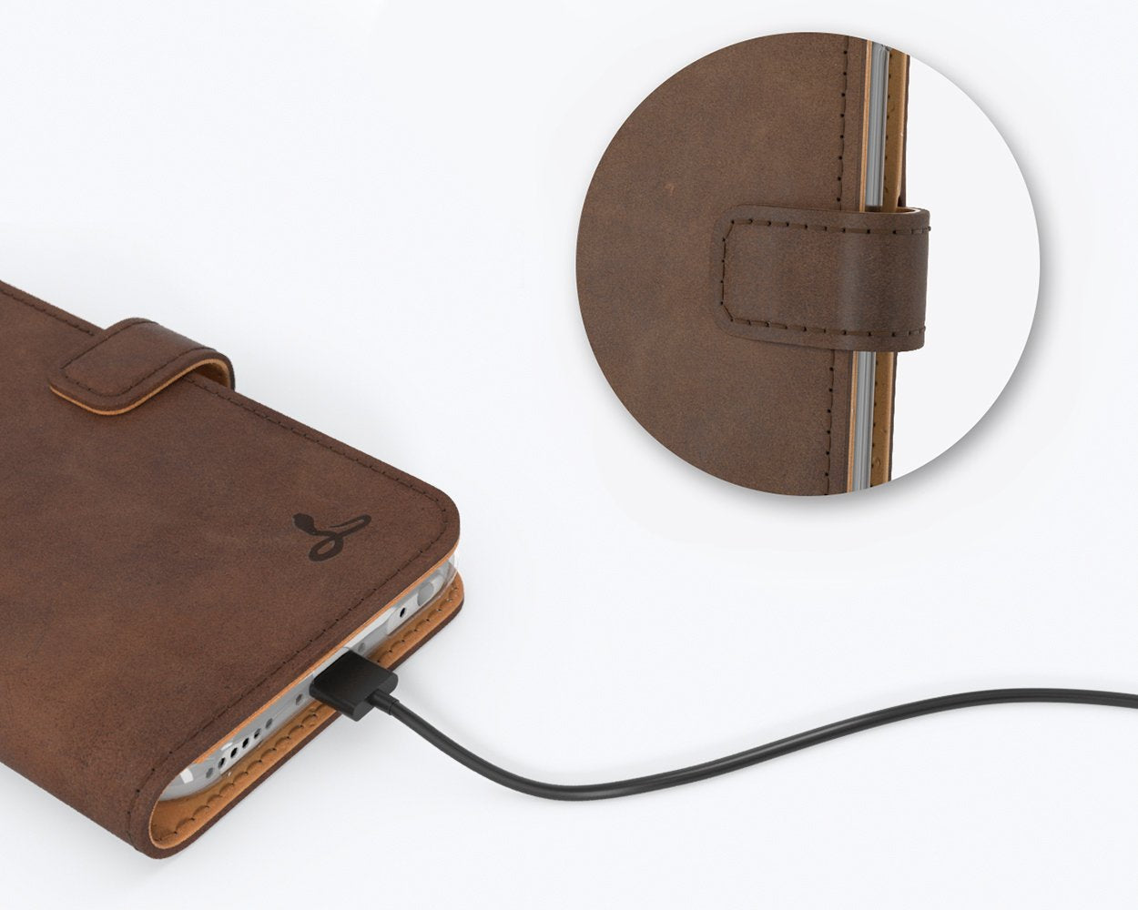 Apple iPhone 6/6S - Vintage Leather Wallet Phone Case