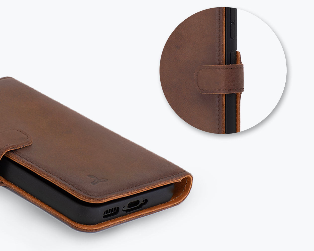 Samsung Galaxy S23 - Vintage Leather Wallet Phone Case