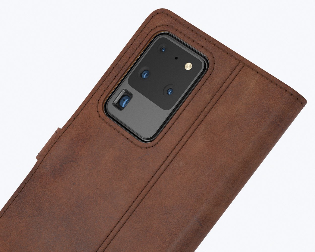 Samsung Galaxy S20 Ultra - Vintage Leather Wallet Phone Case