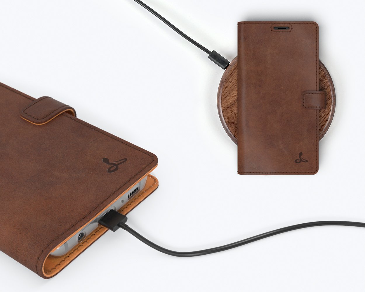 Vintage Leather Wallet - Samsung Galaxy S8