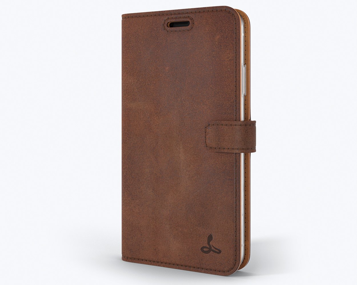 Apple iPhone XR - Vintage Leather Wallet Phone Case