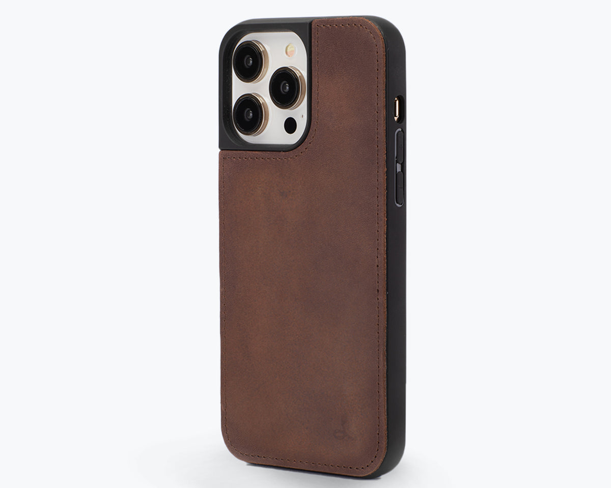 Apple iPhone 14 Pro Max - Vintage Leather Back Case