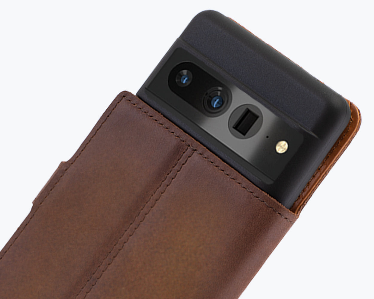 Google Pixel 7 Pro - Vintage Leather Wallet Phone Case