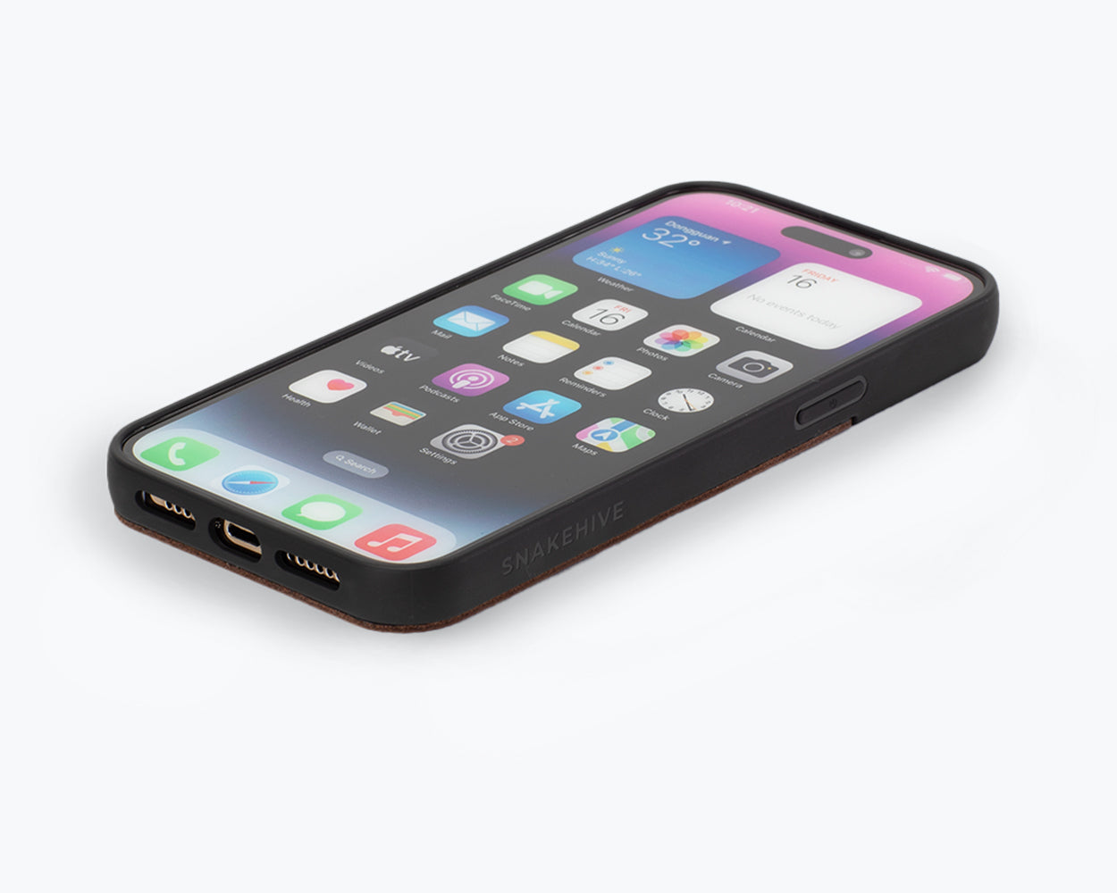Apple iPhone 14 Pro - Vintage Leather Back Case
