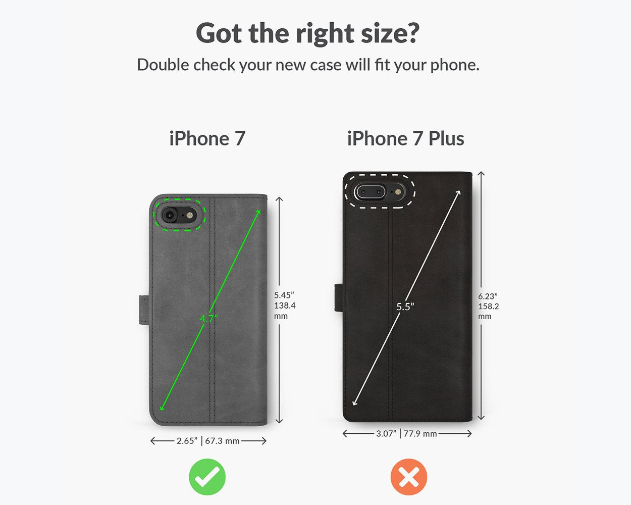 Apple iPhone 7 - Vintage Leather Wallet Phone Case