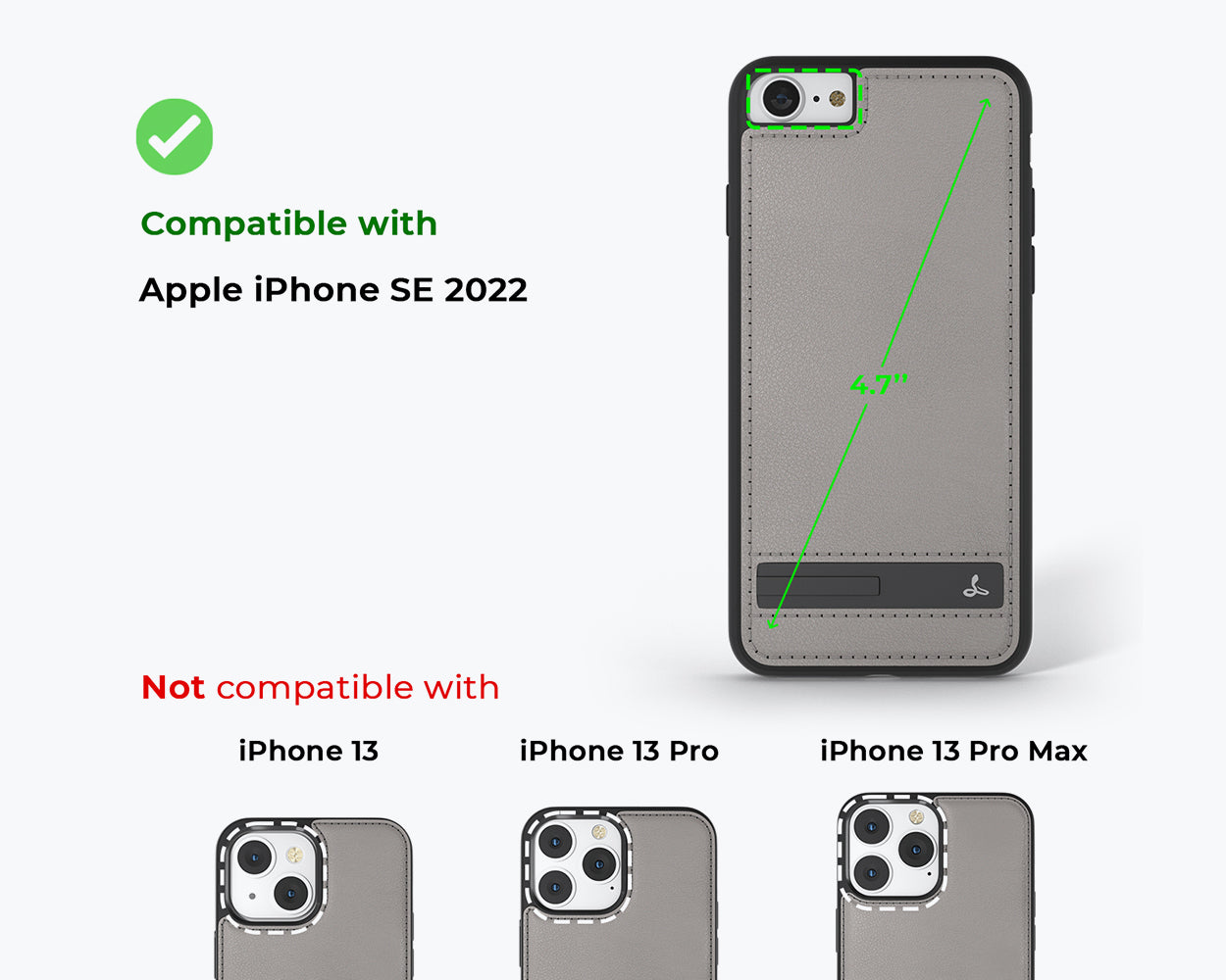 Metro Leather Case - Apple iPhone SE 2022 / iPhone SE 2020 / iPhone 8 / iPhone 7