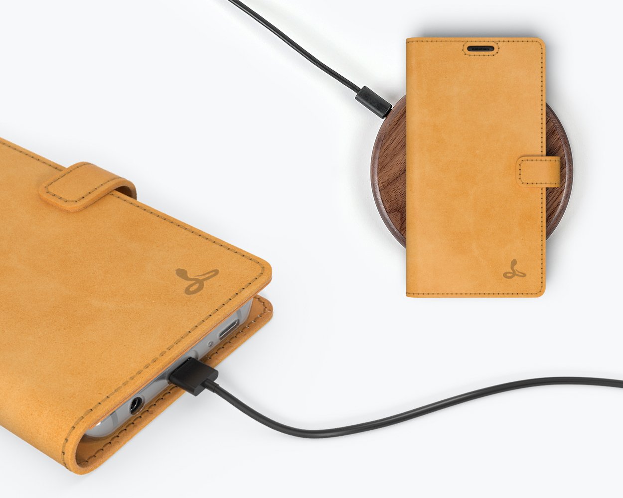 Samsung Galaxy S9 - Vintage Leather Wallet Phone Case