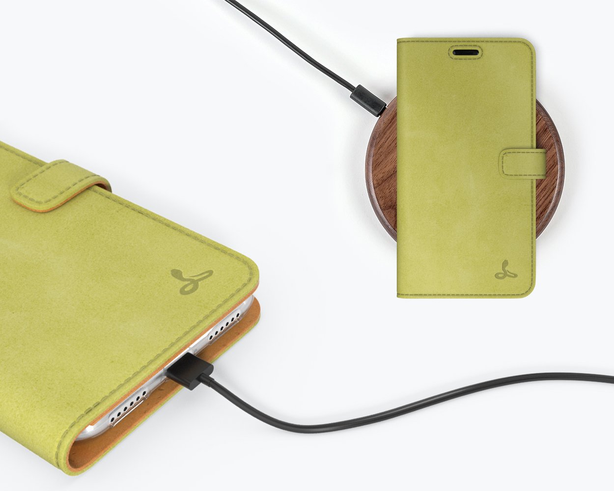 Apple iPhone XR - Vintage Leather Wallet Phone Case
