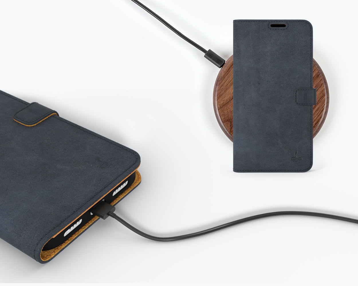 Apple iPhone 14 Pro - Vintage Leather Wallet Phone Case