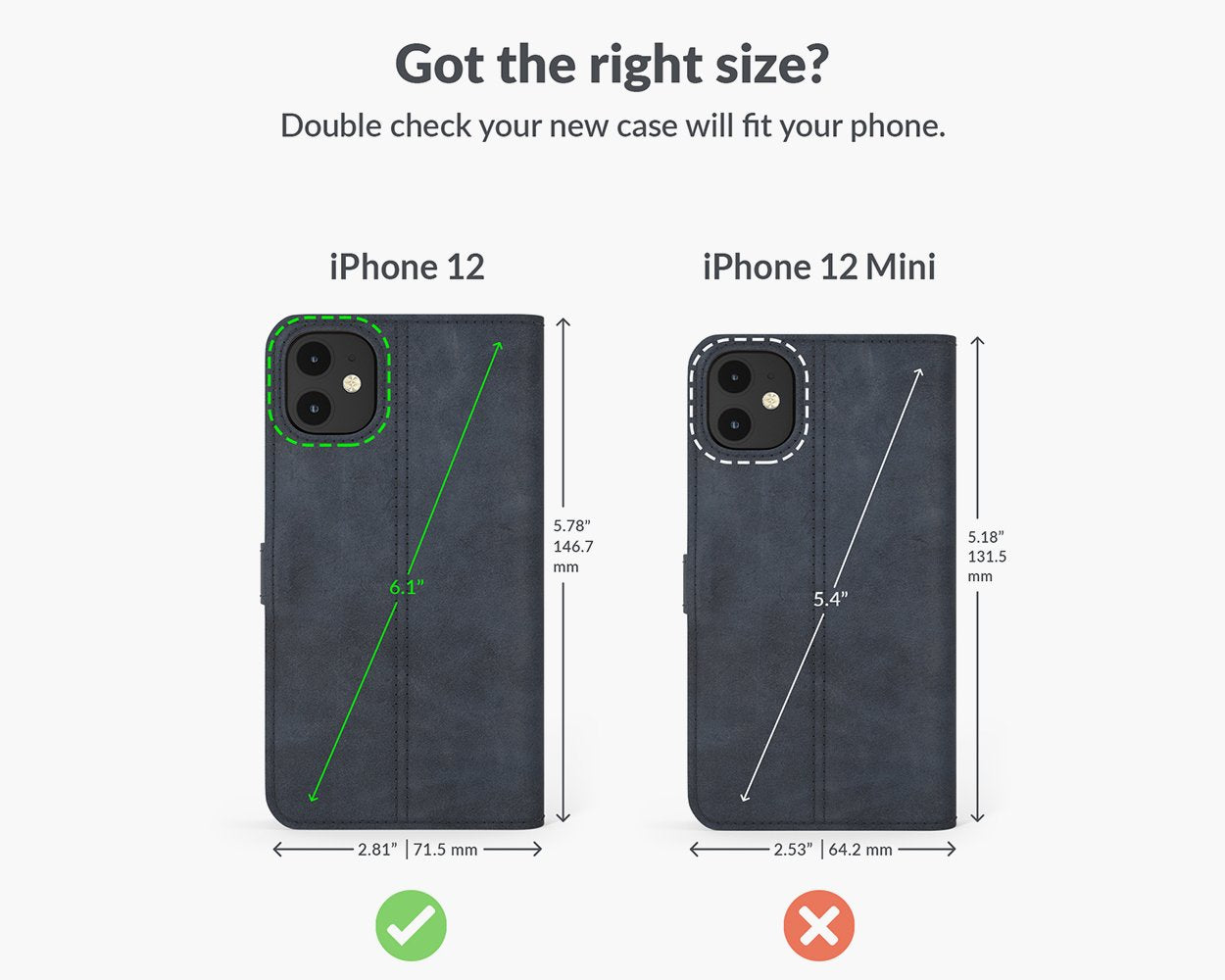 Apple iPhone 12 - Vintage Leather Wallet Phone Case