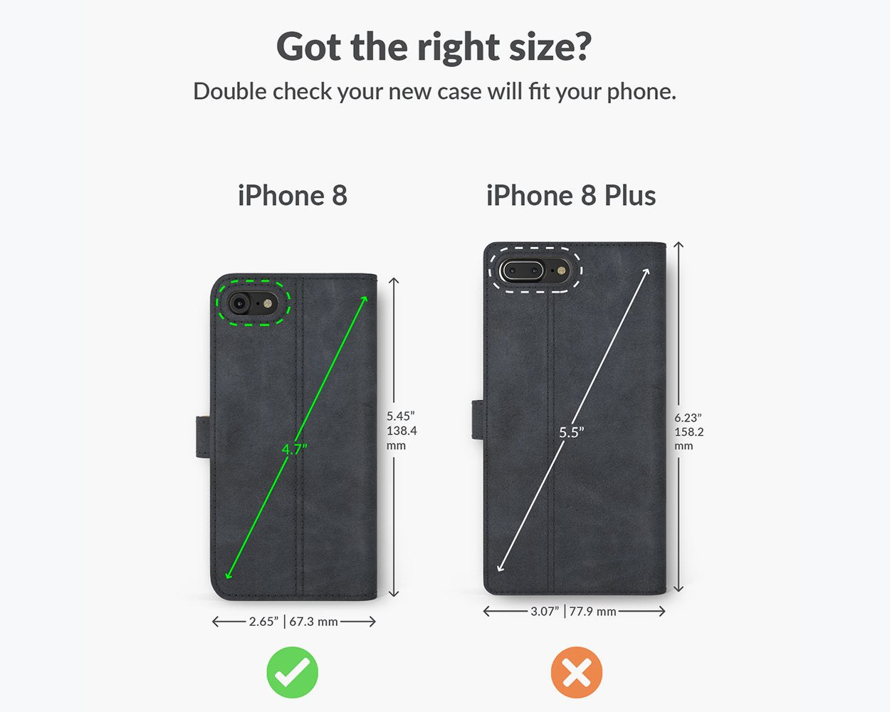 Apple iPhone 8 - Vintage Leather Wallet Phone Case
