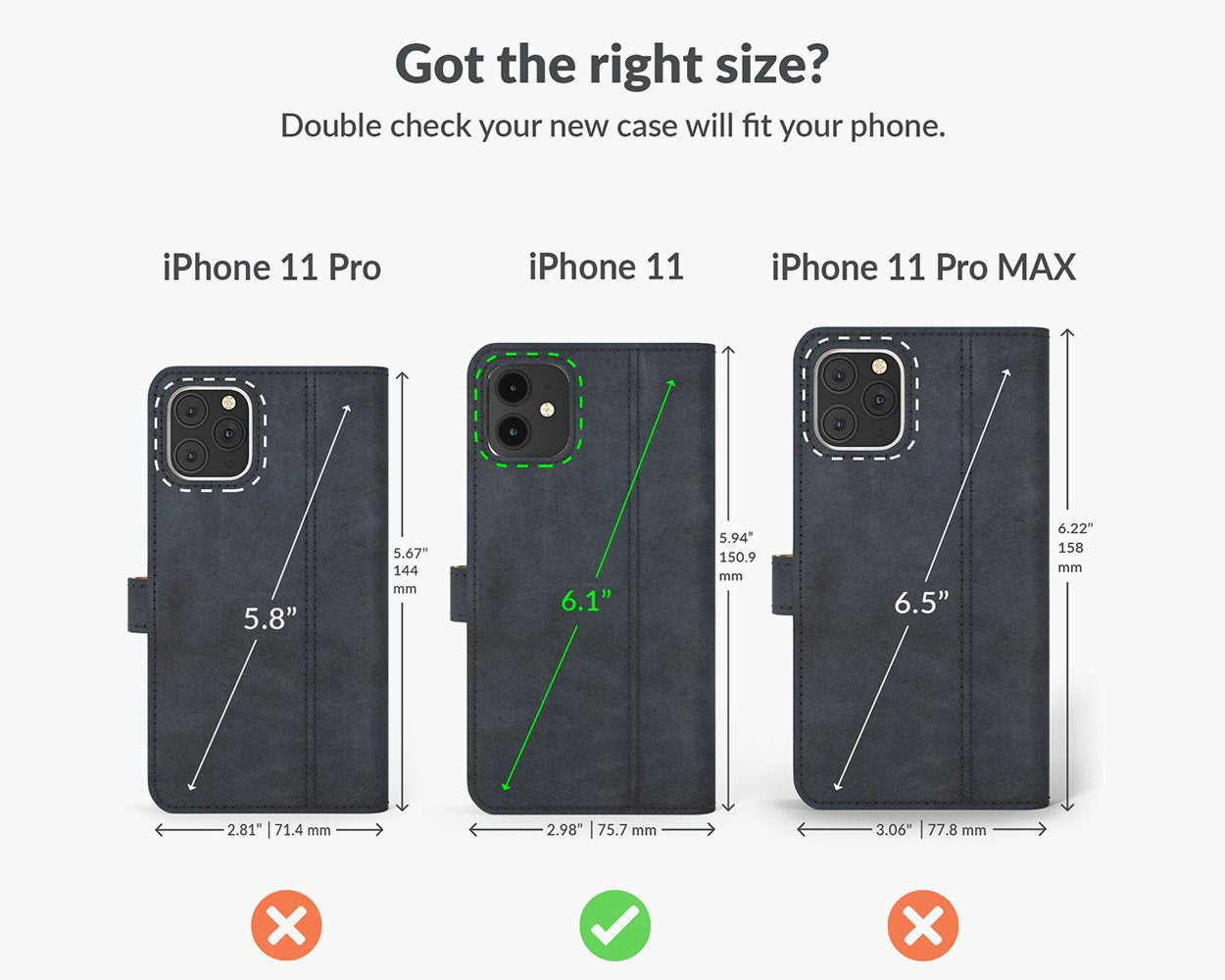 Apple iPhone 11 - Vintage Leather Wallet Phone Case