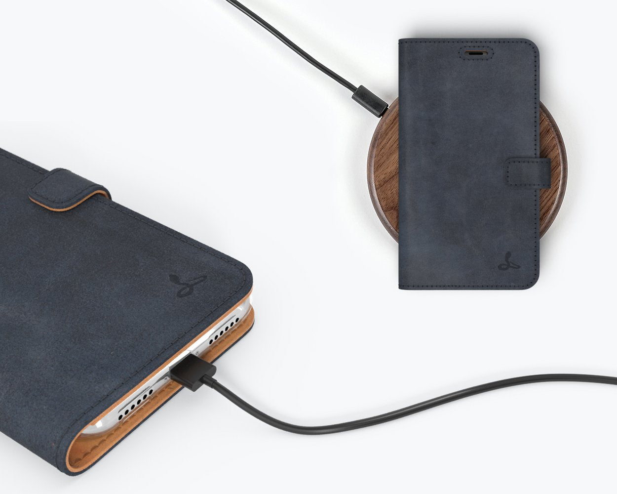 Apple iPhone X/XS - Vintage Leather Wallet Phone Case