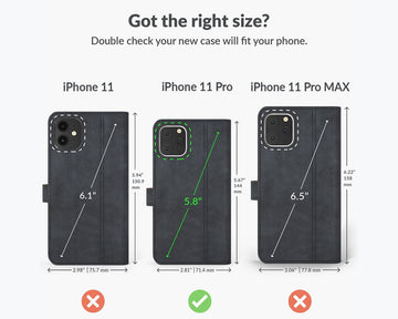 Apple iPhone 11 Pro | Leder-Wallet-Hülle