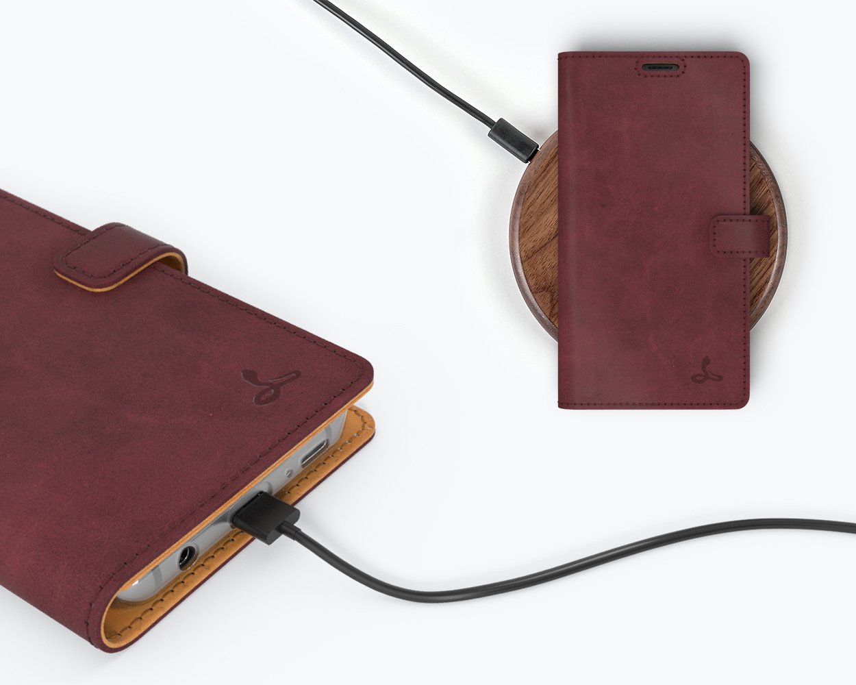 Samsung Galaxy S9 - Vintage Leather Wallet Phone Case