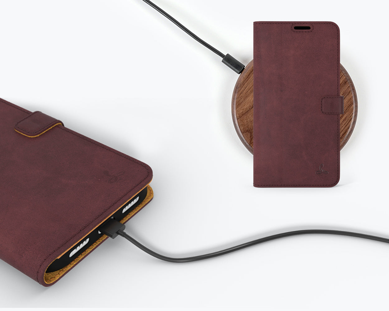 Apple iPhone 14 Pro - Vintage Leather Wallet Phone Case