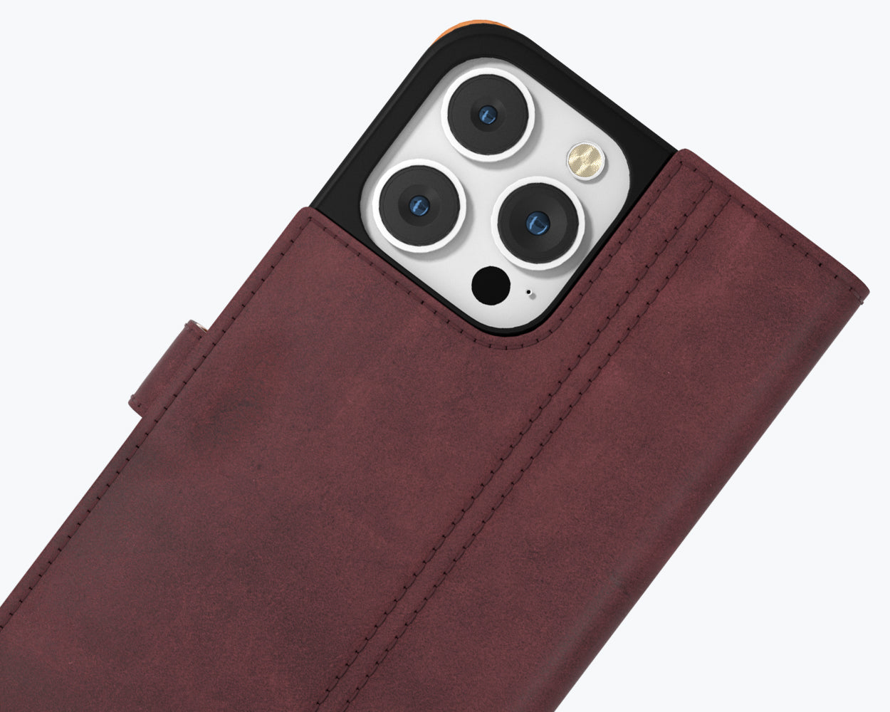 Apple iPhone 14 Pro - Vintage Leather Wallet Phone Case