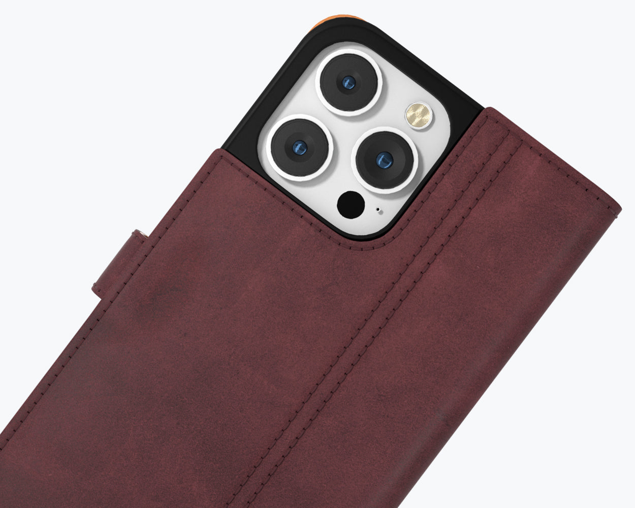 Apple iPhone 14 Pro Max - Vintage Leather Wallet Phone Case
