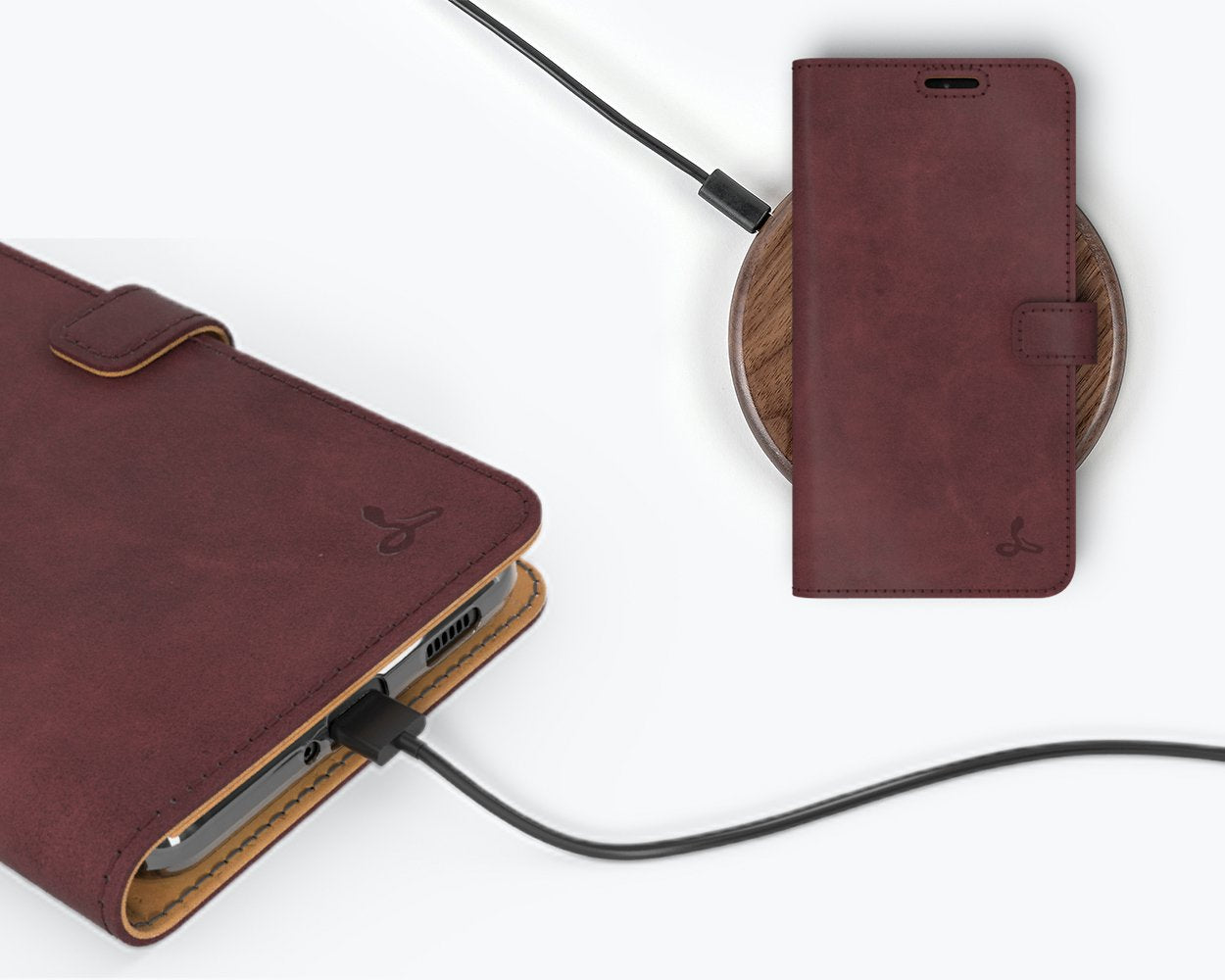 Samsung Galaxy S21 Ultra - Vintage Leather Wallet Phone Case