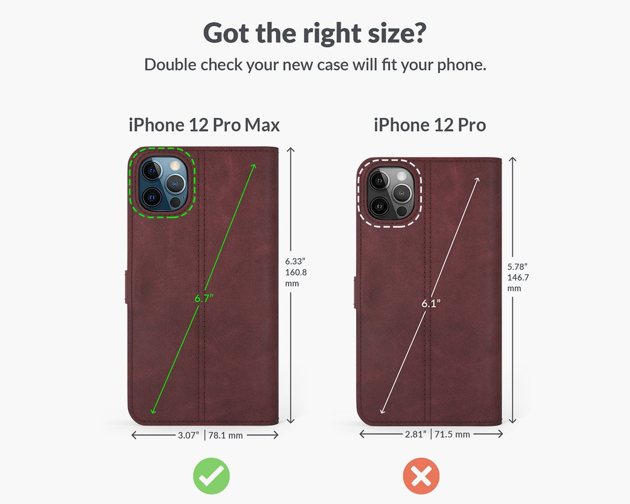 Apple iPhone 12 Pro Max - Vintage Leather Wallet Phone Case
