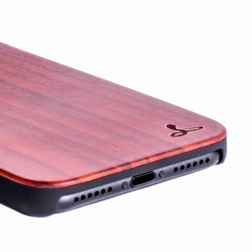 Rosewood Wood Back Case - Apple iPhone 8 - Snakehive