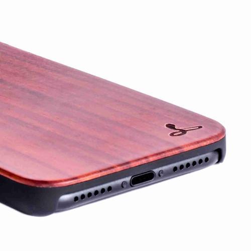 Rosewood Wood Back Case - Apple iPhone 7 - Snakehive