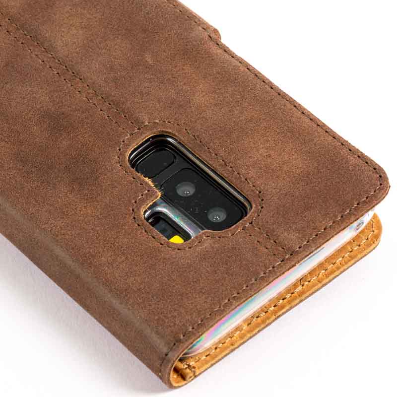 Vintage Leather Wallet - Samsung Galaxy S9 Plus