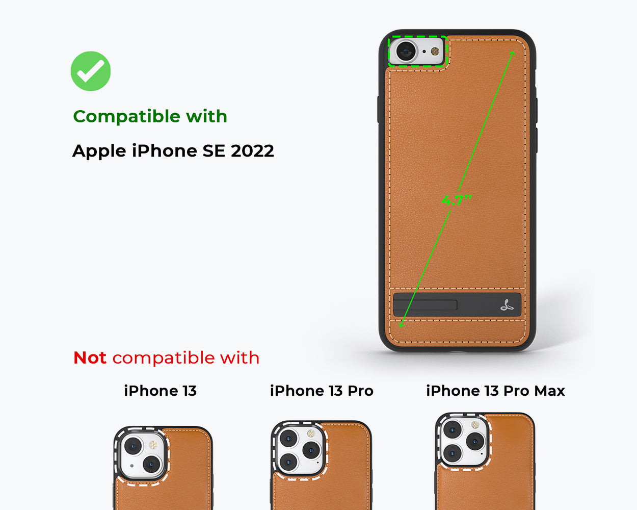 Apple iPhone SE 2022 / 2020 / 8 / 7 - Metro Leather Phone Case