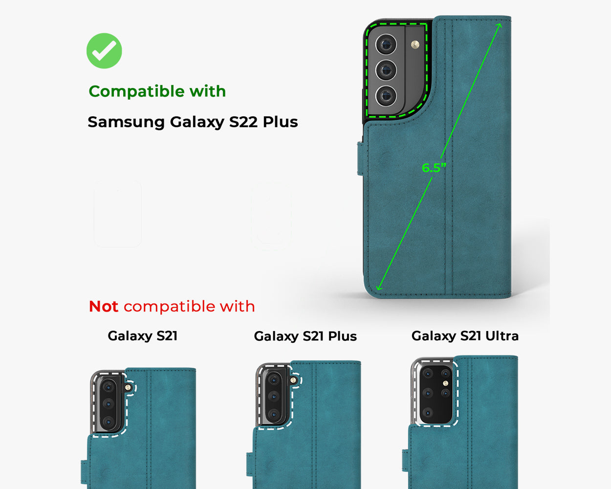 Samsung Galaxy S22 Plus - Vintage Leather Wallet Phone Case