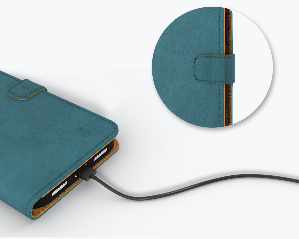 Apple iPhone 14 Pro - Vintage Leather Wallet Phone Case