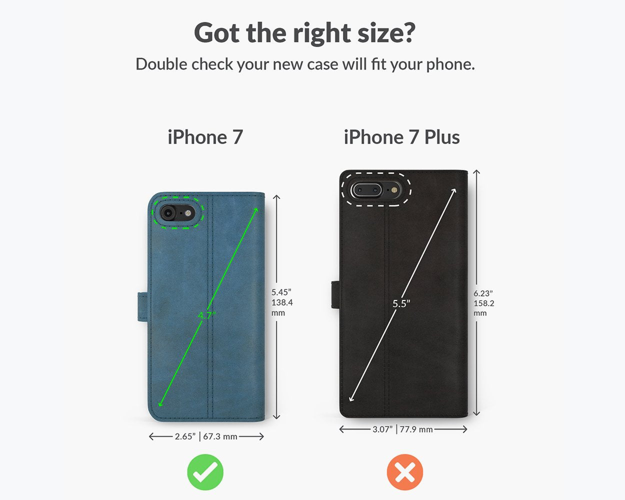 Apple iPhone 7 - Vintage Leather Wallet Phone Case