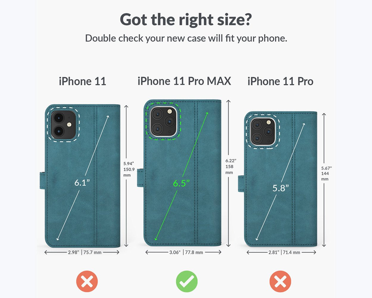 Apple iPhone 11 Pro Max - Vintage Leather Wallet Phone Case