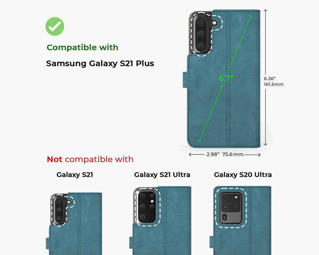 Samsung Galaxy S21 Plus - Vintage Leather Wallet Phone Case