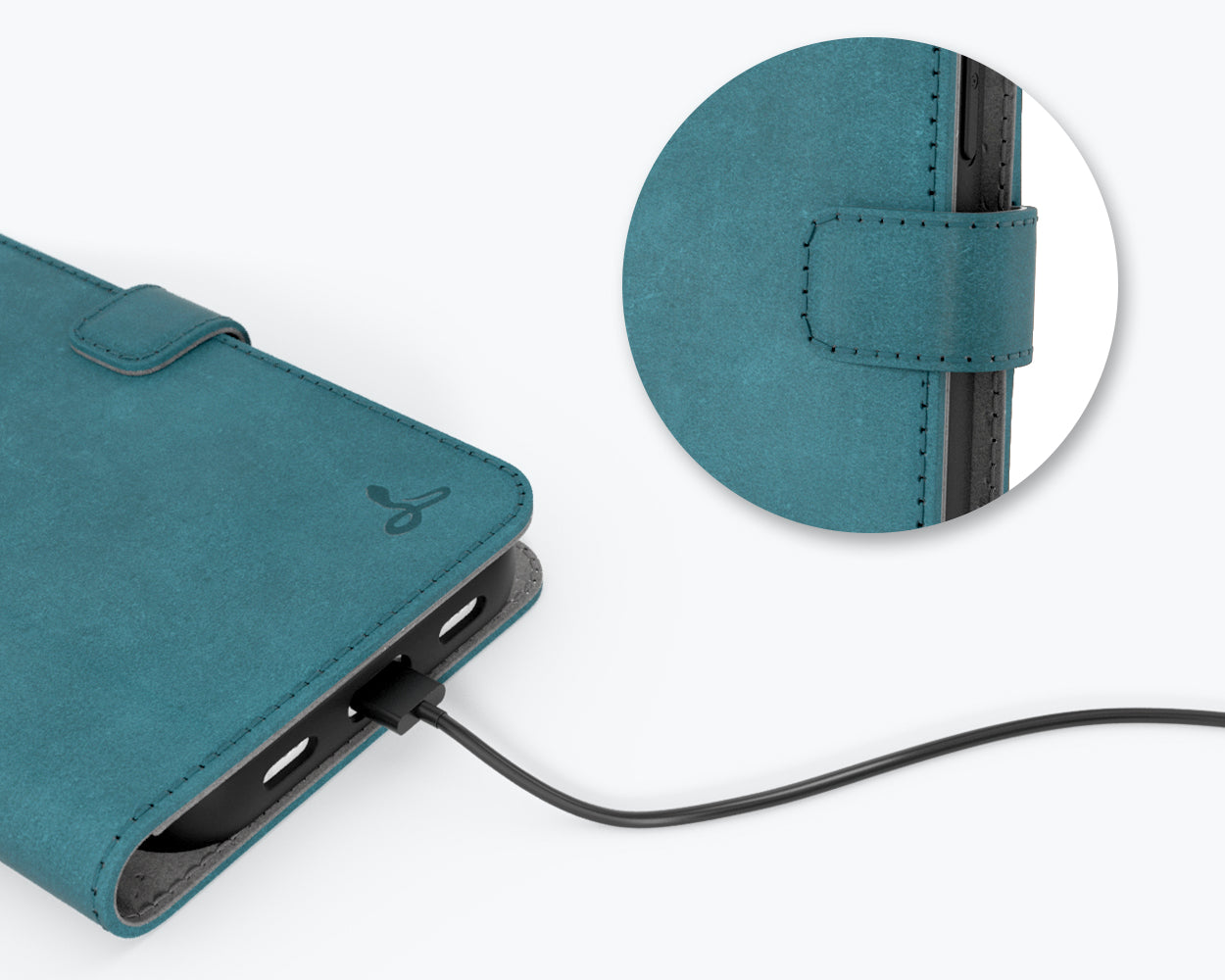 Apple iPhone 13 - Vintage Leather Wallet Phone Case