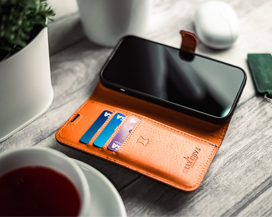Apple iPhone 14 Pro - Vintage Leather Wallet Phone Case