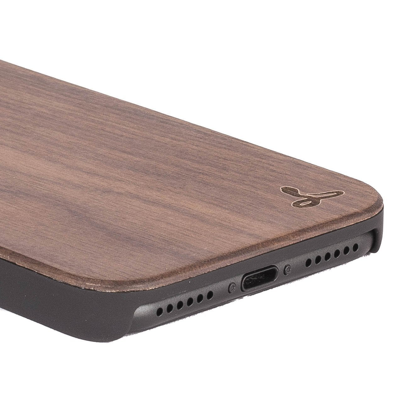 Walnut Wood Back Case - Apple iPhone 7 - Snakehive